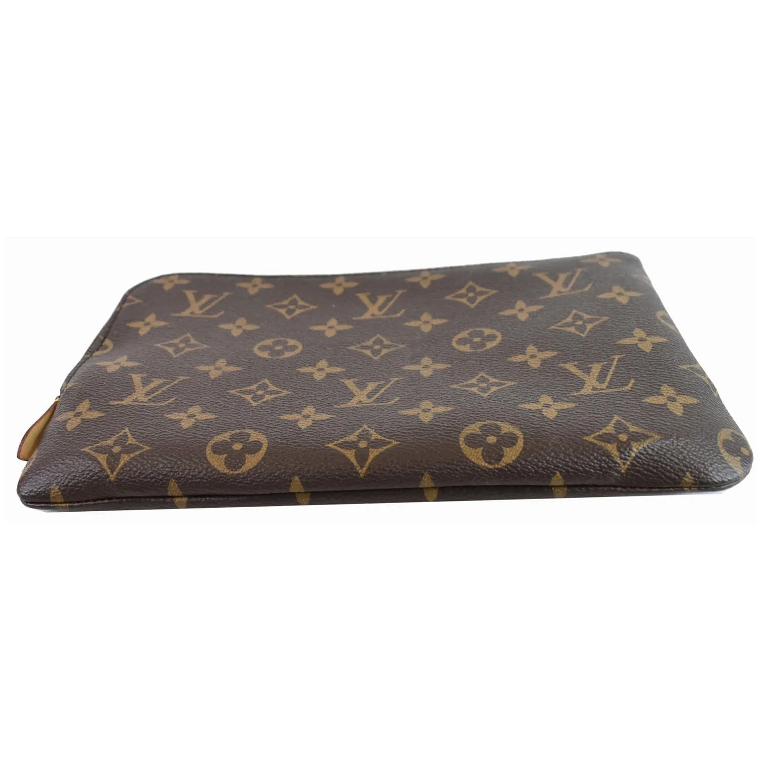 LOUIS VUITTON Etui Voyage PM Monogram Canvas Pouch Bag Brown