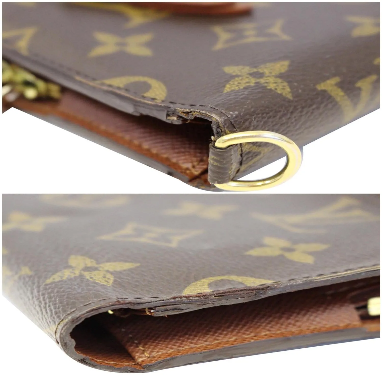 LOUIS VUITTON Insolite Monogram Canvas Organizer Wallet Brown
