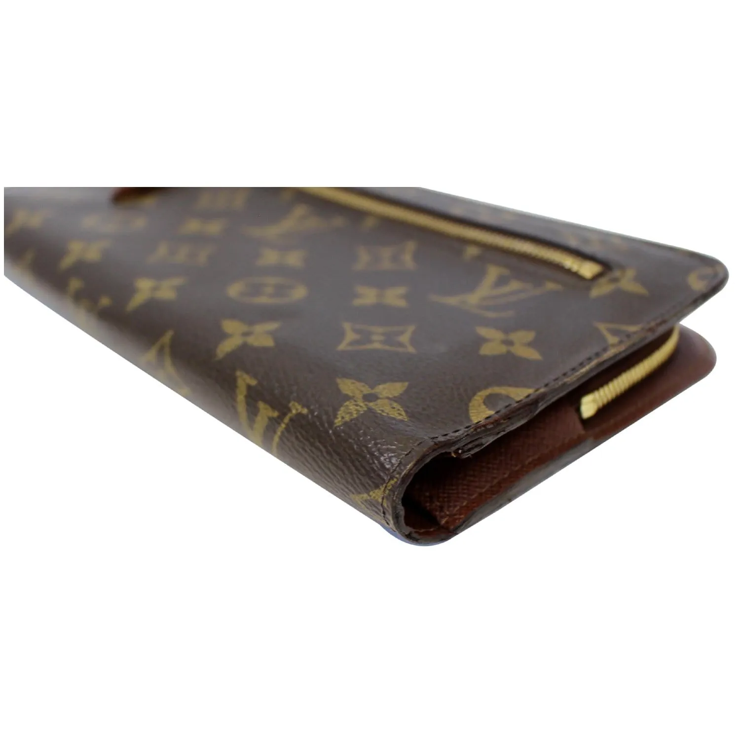 LOUIS VUITTON Insolite Monogram Canvas Organizer Wallet Brown