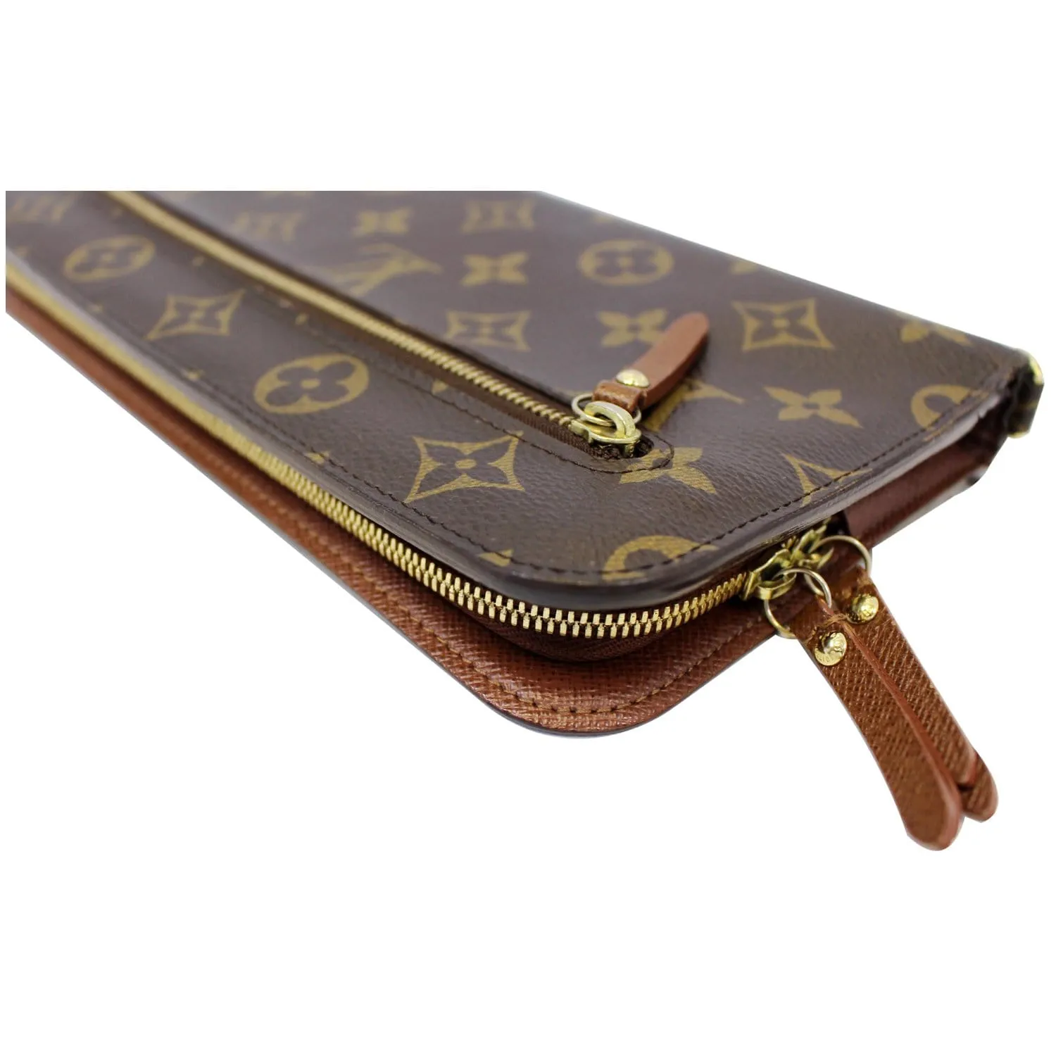 LOUIS VUITTON Insolite Monogram Canvas Organizer Wallet Brown