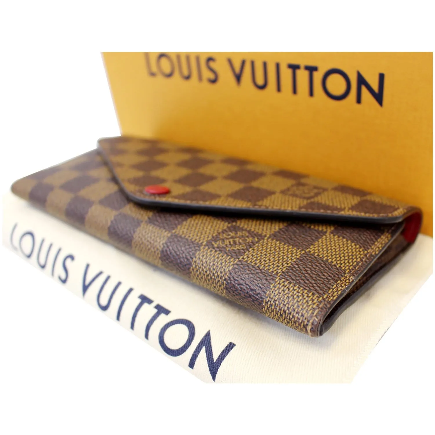 LOUIS VUITTON Josephine Damier Ebene Wallet