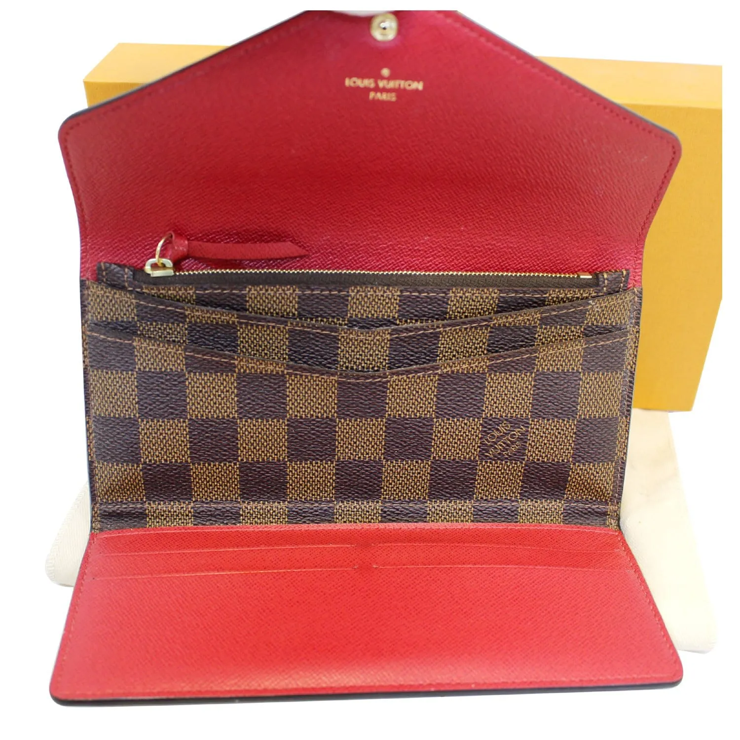 LOUIS VUITTON Josephine Damier Ebene Wallet