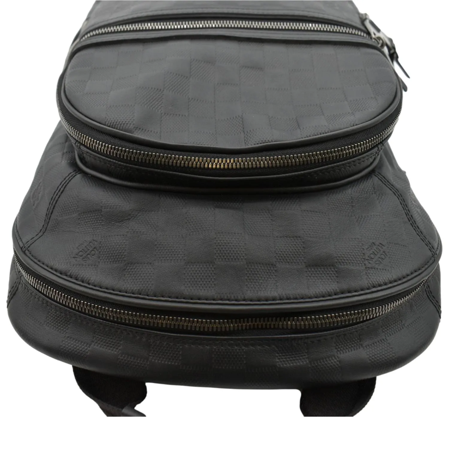 LOUIS VUITTON Michael Damier Infini Leather Backpack Bag Black