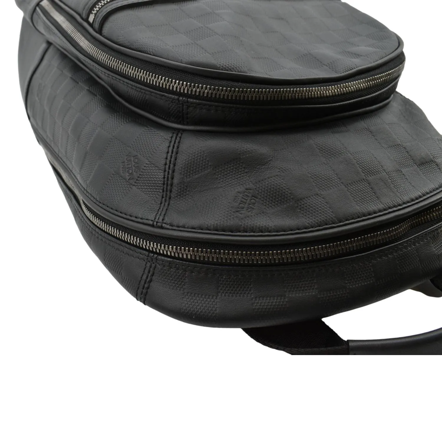 LOUIS VUITTON Michael Damier Infini Leather Backpack Bag Black