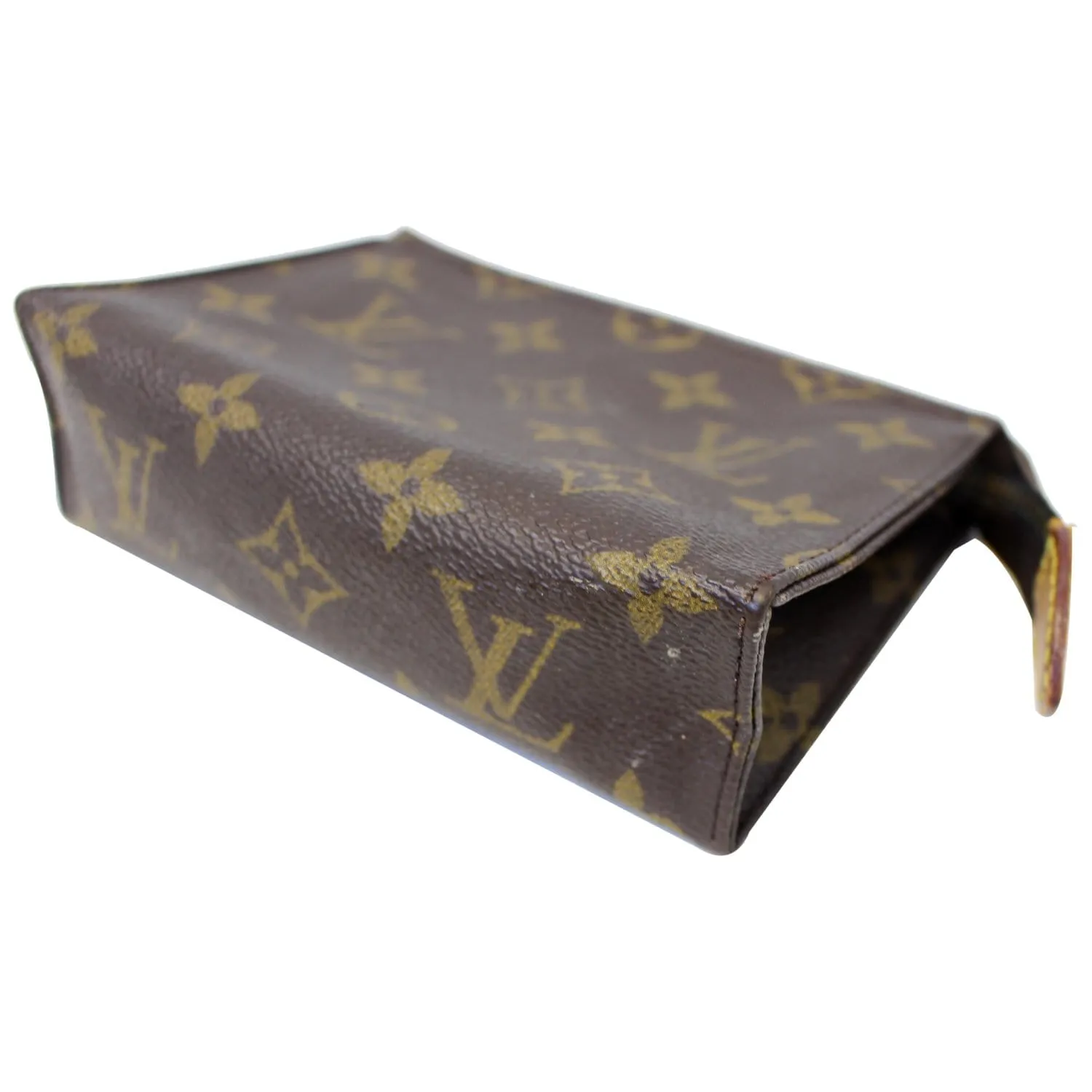 LOUIS VUITTON Monogram Canvas Toiletry Pouch Brown