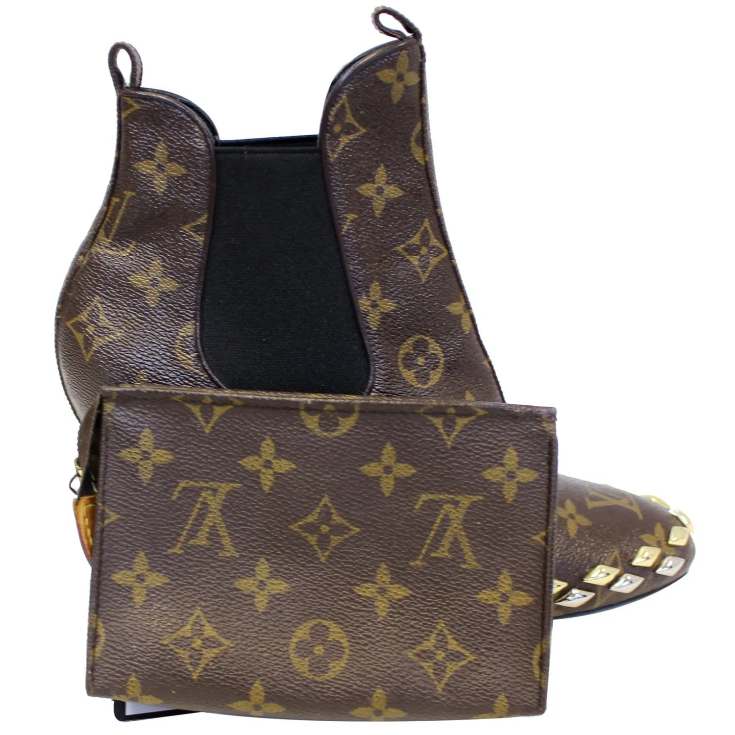 LOUIS VUITTON Monogram Canvas Toiletry Pouch Brown