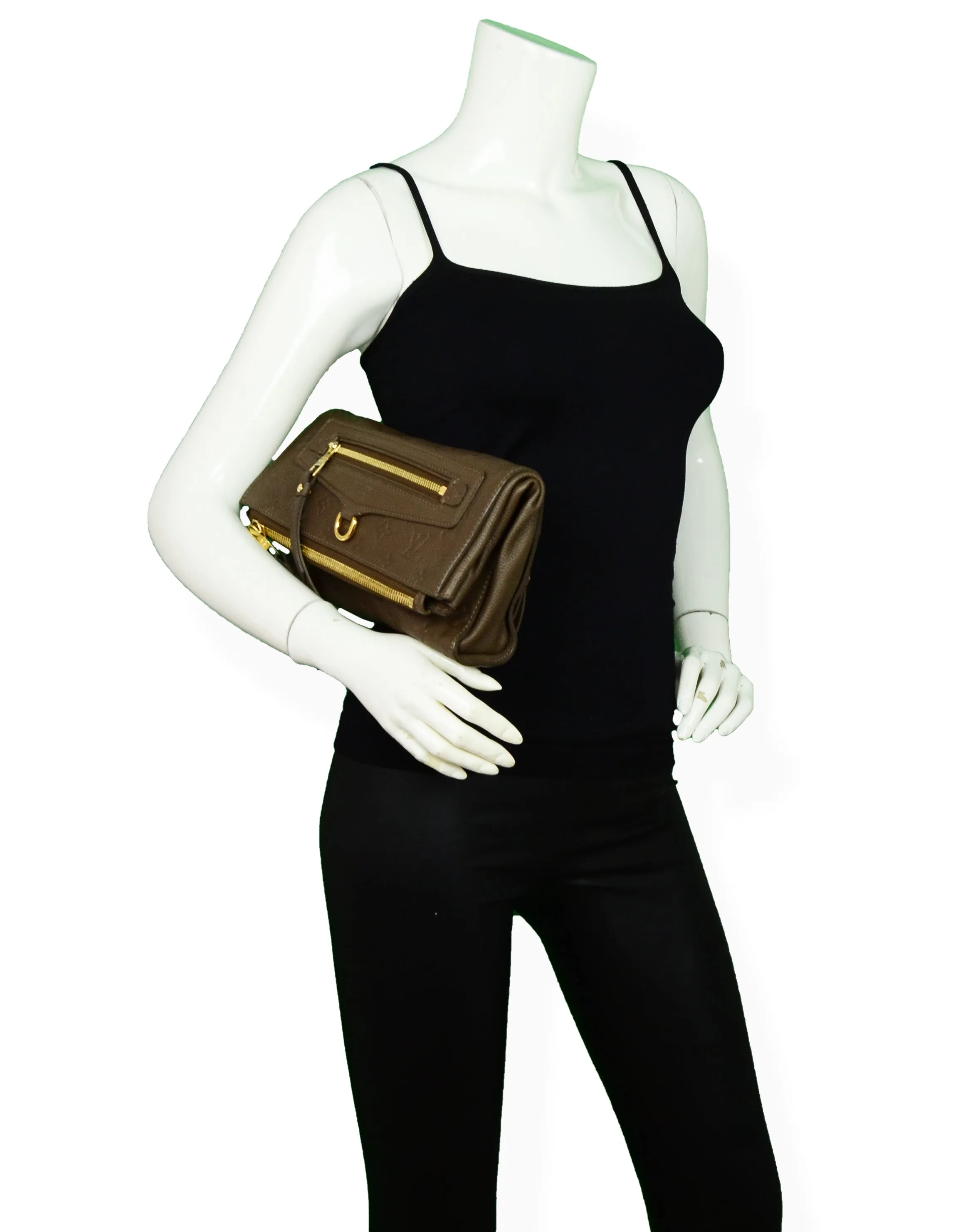 Louis Vuitton Ombre Leather Empreinte Monogram Petillante Clutch