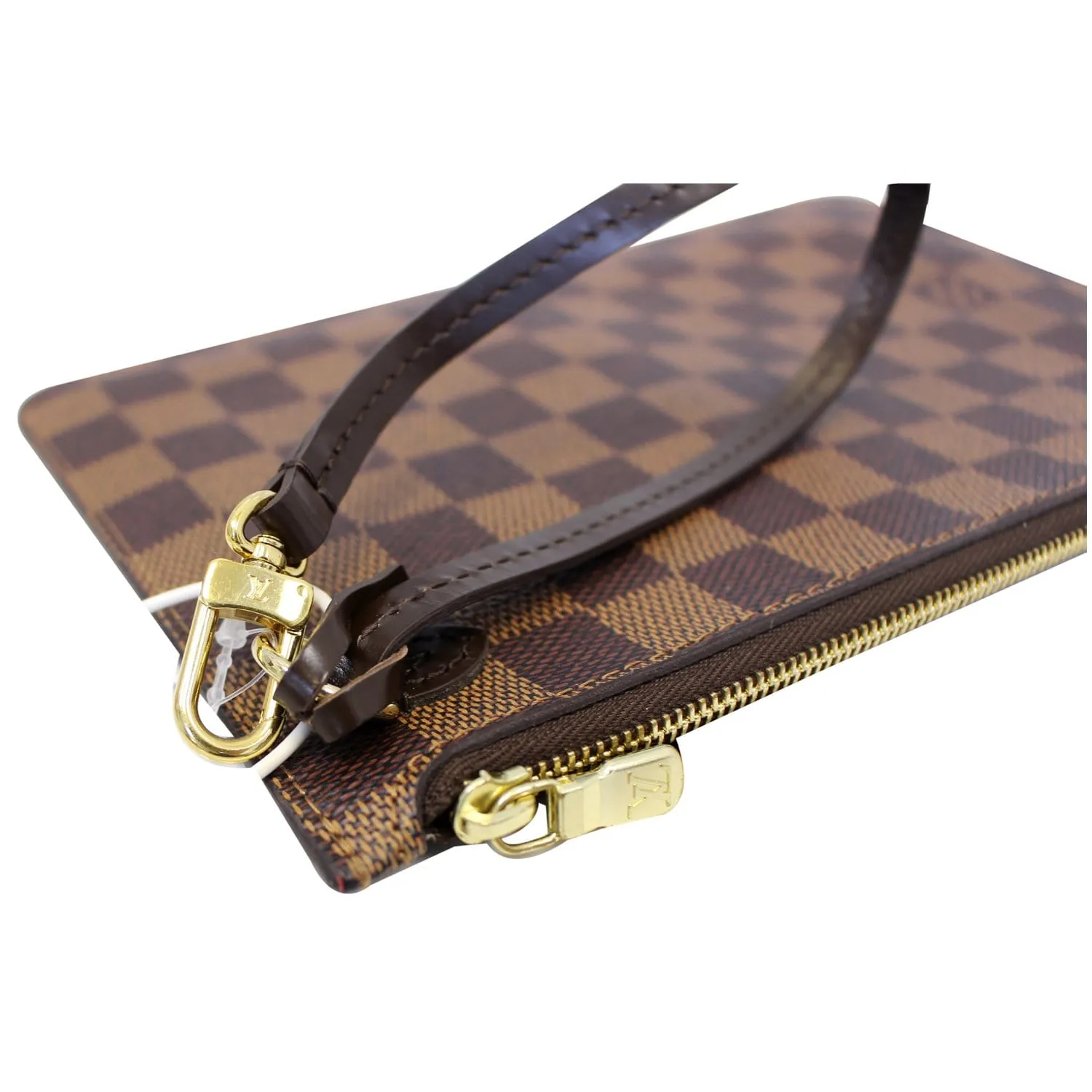 LOUIS VUITTON Pochette Wristlet Pouch Damier Ebene Neverfull GM
