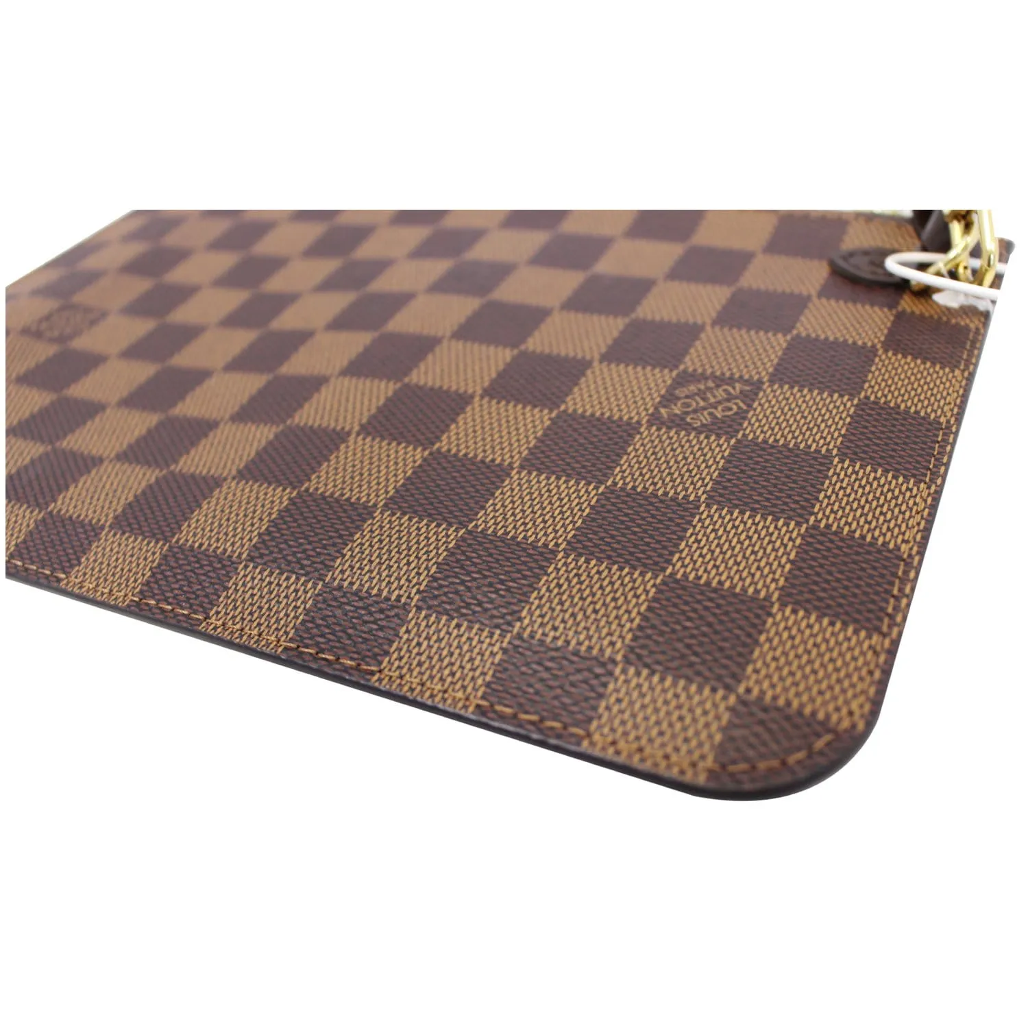 LOUIS VUITTON Pochette Wristlet Pouch Damier Ebene Neverfull GM