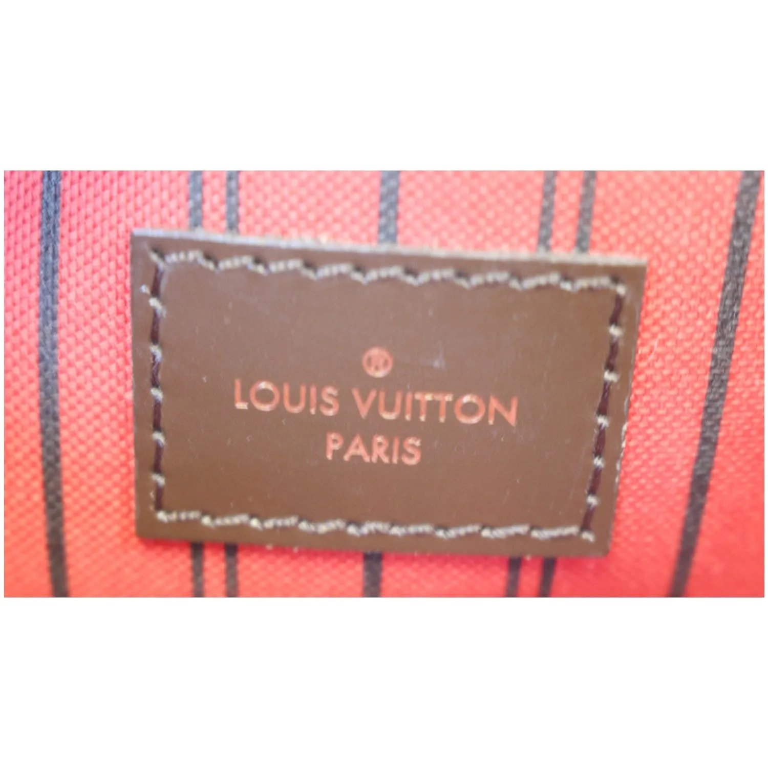 LOUIS VUITTON Pochette Wristlet Pouch Damier Ebene Neverfull GM