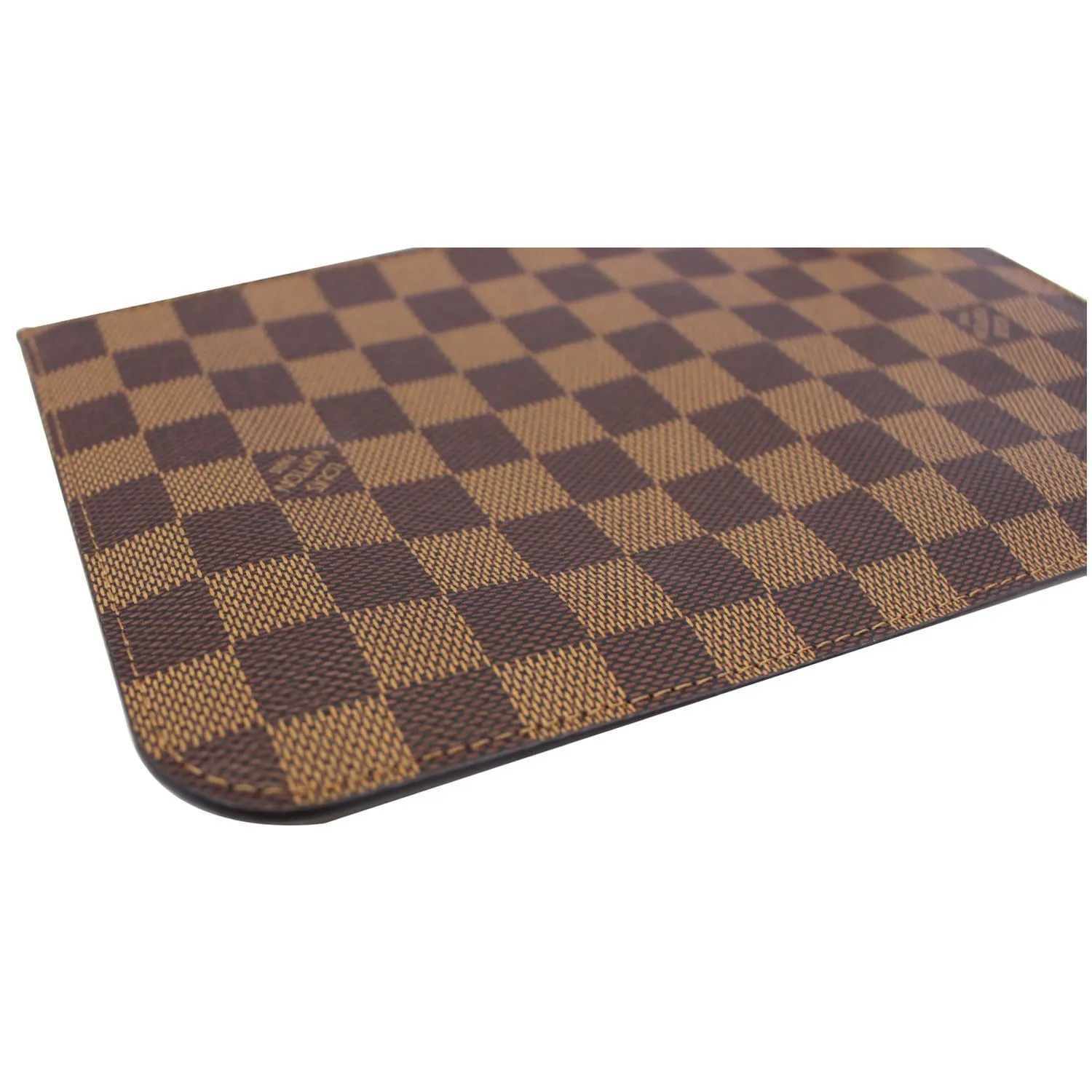 LOUIS VUITTON Pochette Wristlet Pouch Damier Ebene Neverfull GM