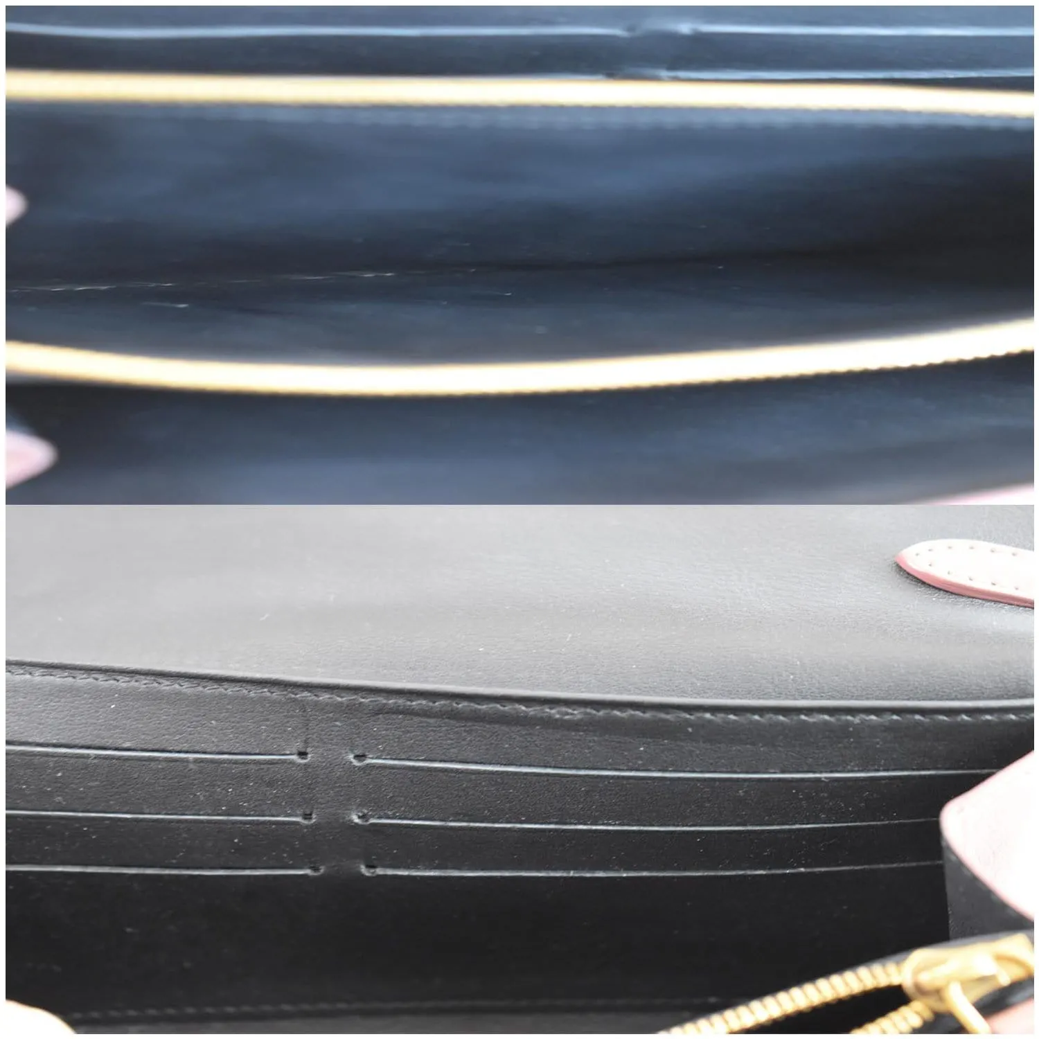 LOUIS VUITTON Sarah Cuir Boudoir Chain Wallet Rose Velours  - Last Call