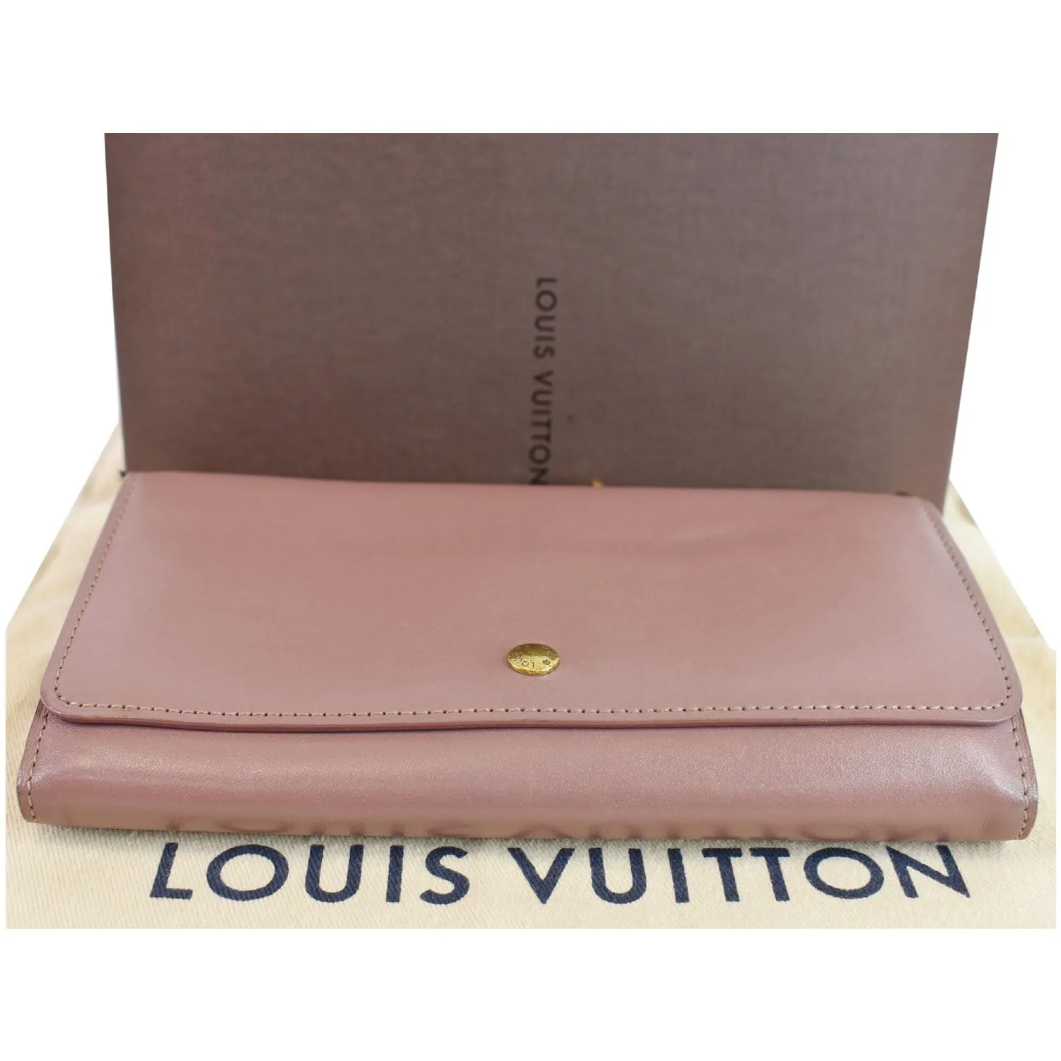 LOUIS VUITTON Sarah Cuir Boudoir Chain Wallet Rose Velours  - Last Call