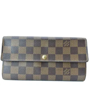 LOUIS VUITTON Sarah Monogram Canvas Wallet Brown