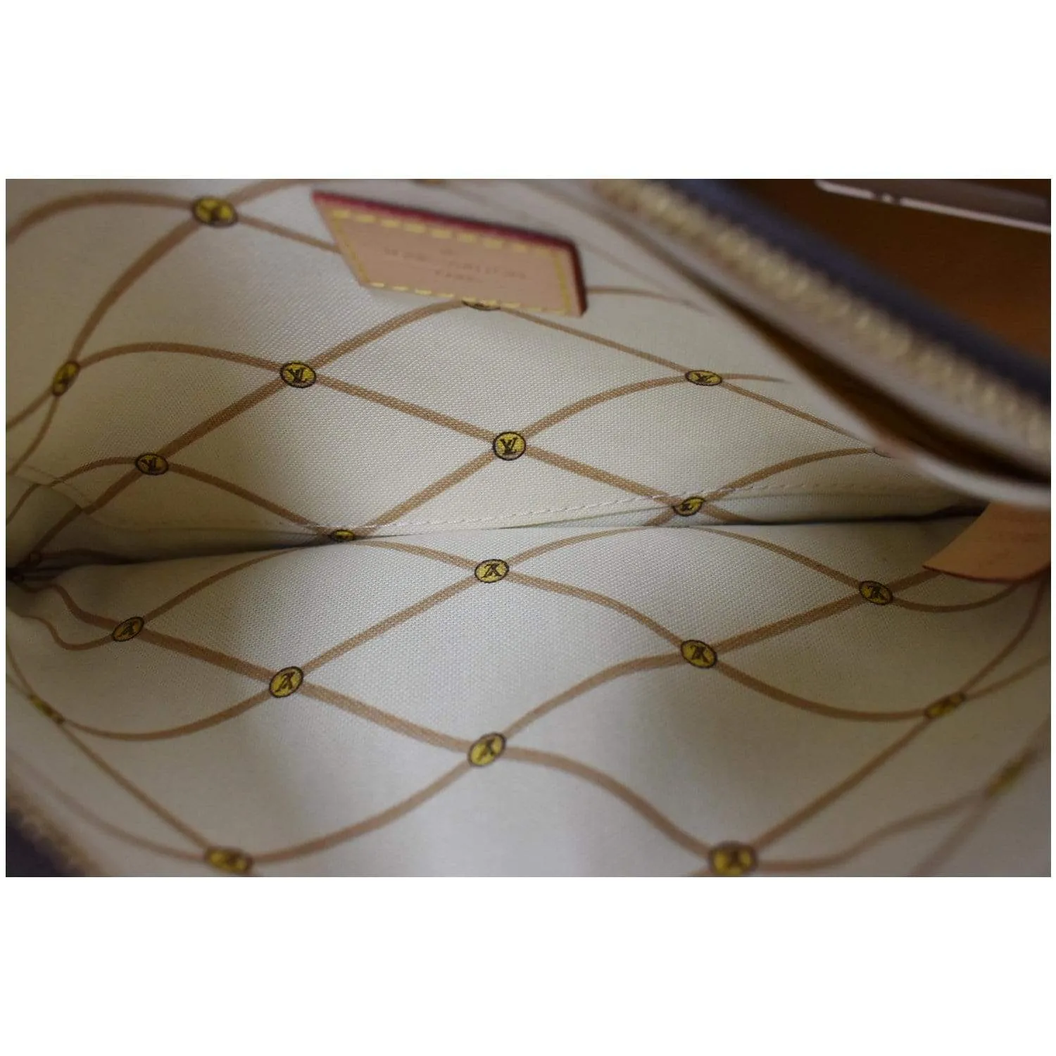 LOUIS VUITTON Wristlet Pouch Monogram Summer Trunk Neverfull MM Brown