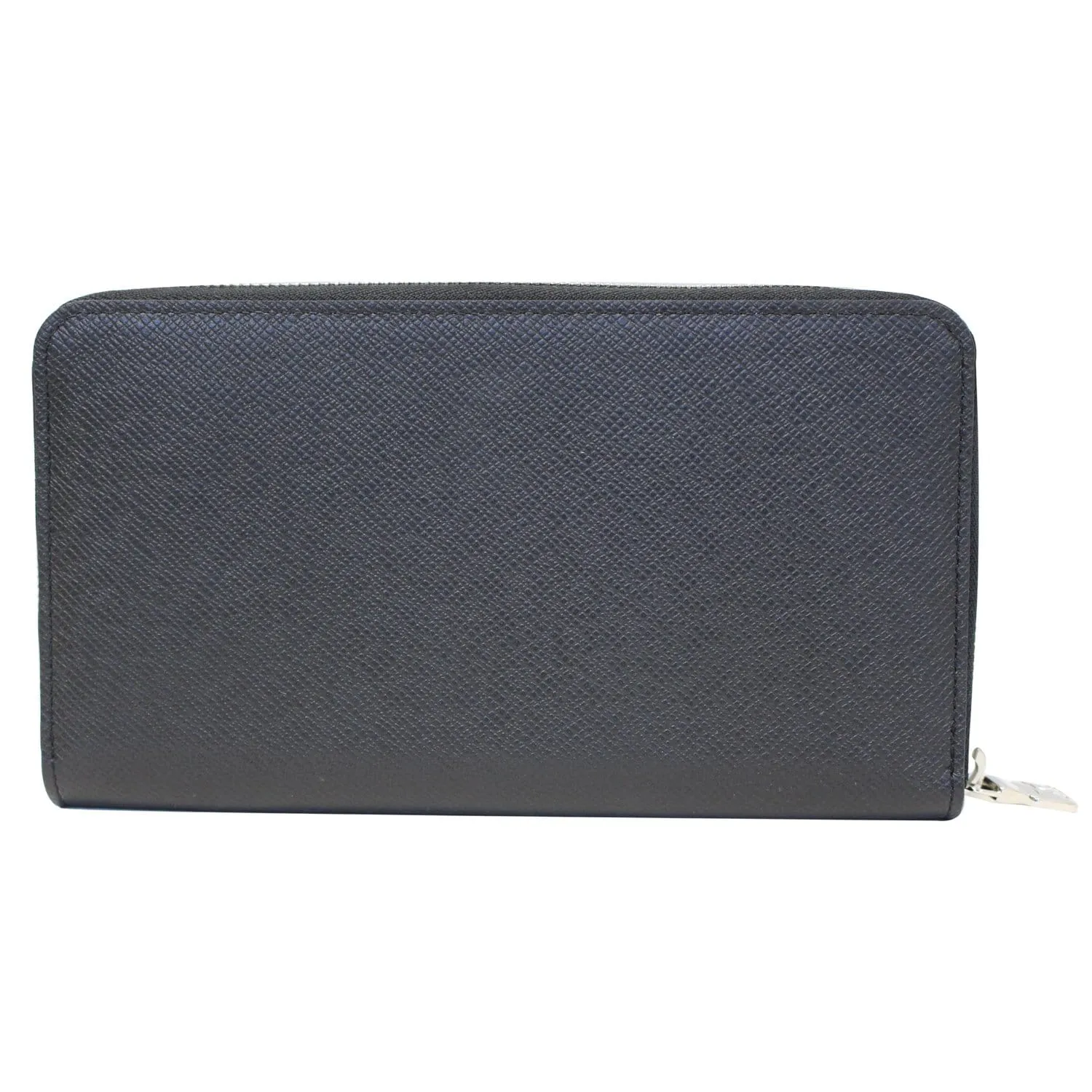 LOUIS VUITTON Zippy Organizer Taiga Leather Wallet Black