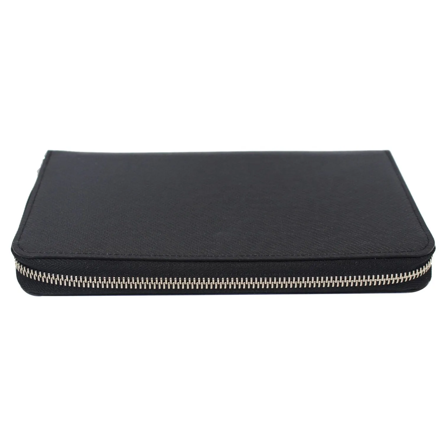 LOUIS VUITTON Zippy Organizer Taiga Leather Wallet Black