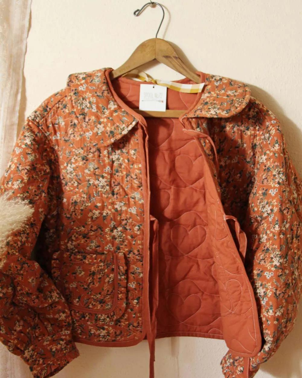 Lovie Quilted Jacket in Rust