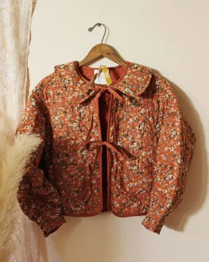Lovie Quilted Jacket in Rust