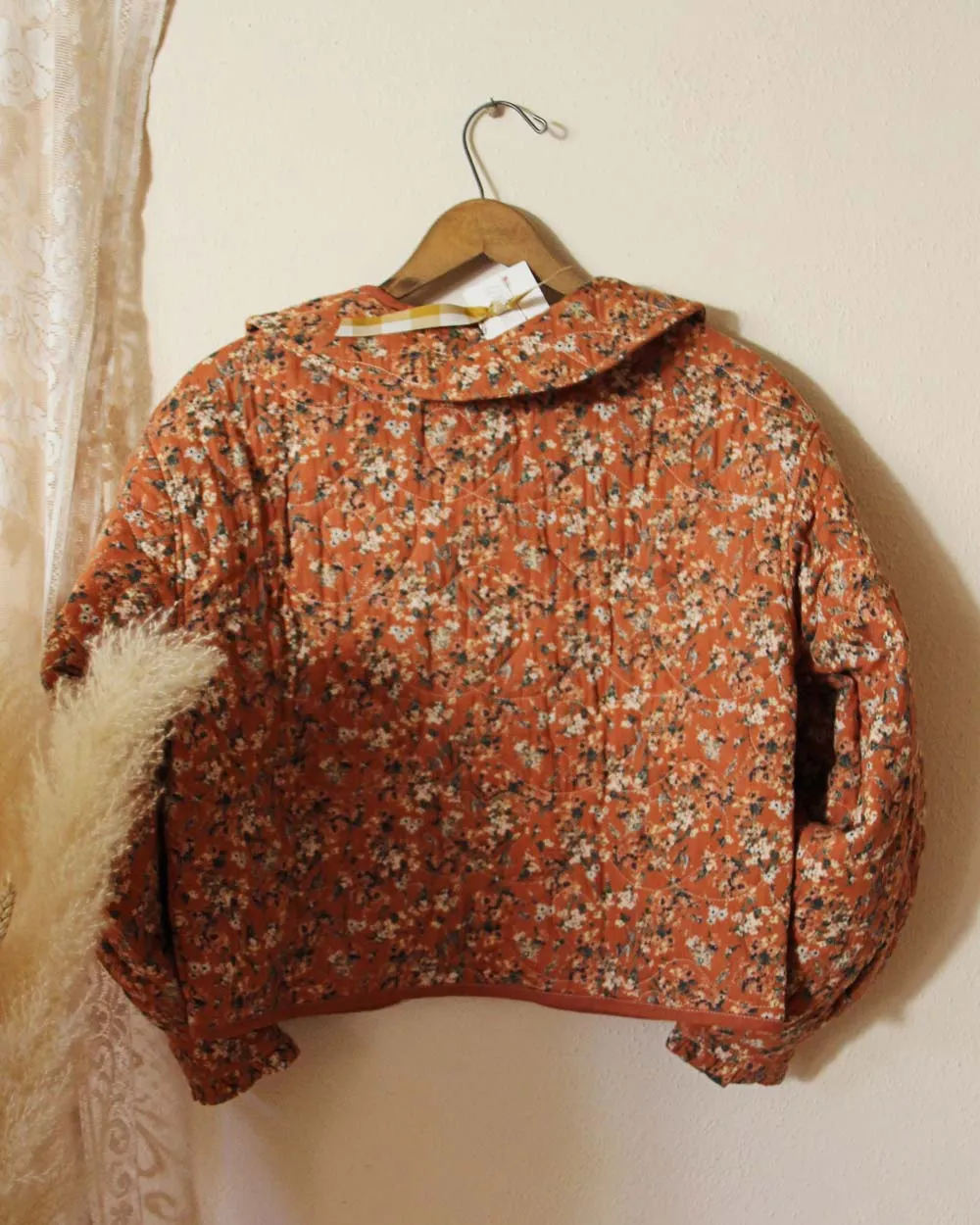 Lovie Quilted Jacket in Rust