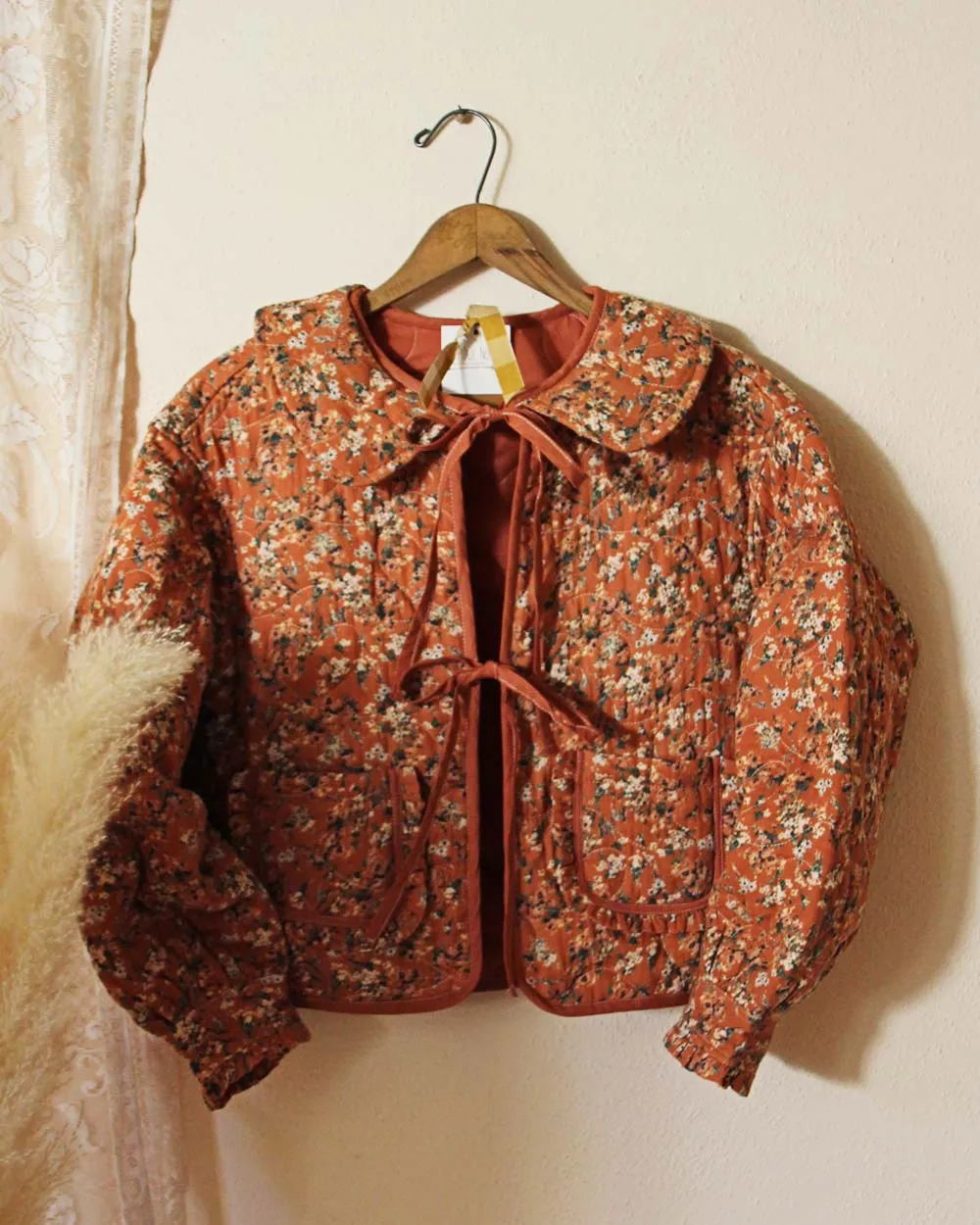Lovie Quilted Jacket in Rust