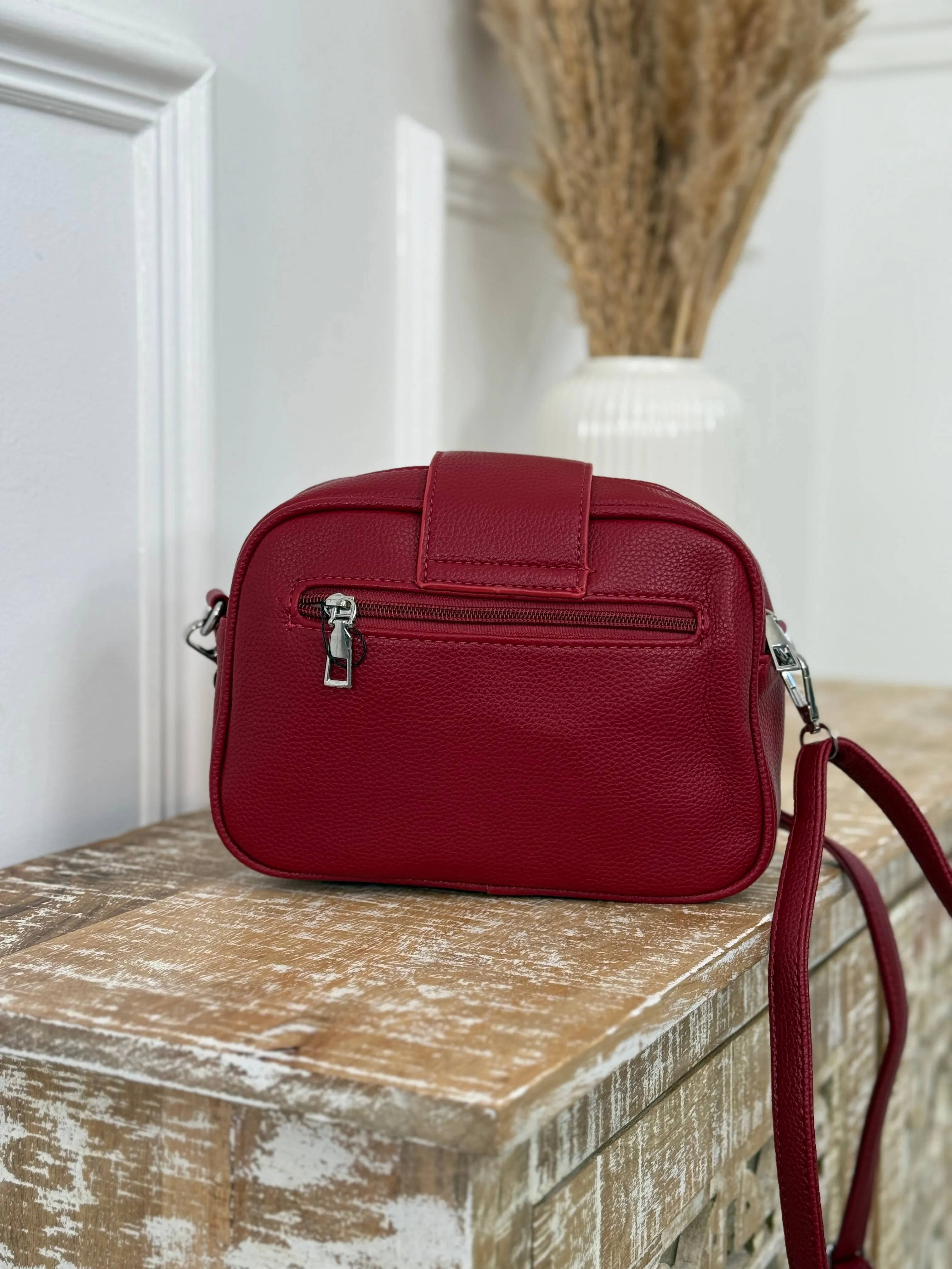 Lynda Red Quilted Bag