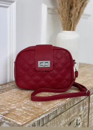 Lynda Red Quilted Bag