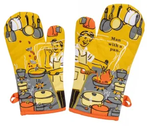 Man With A Pan Oven Mitt