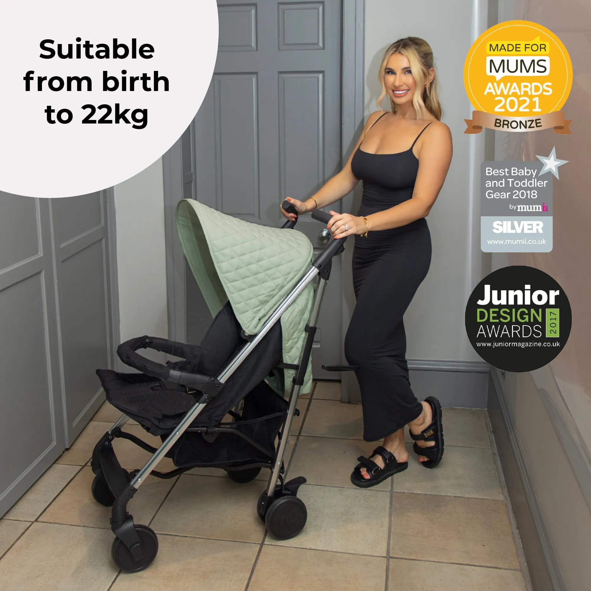 MB51 Plus Stroller - Sage Green