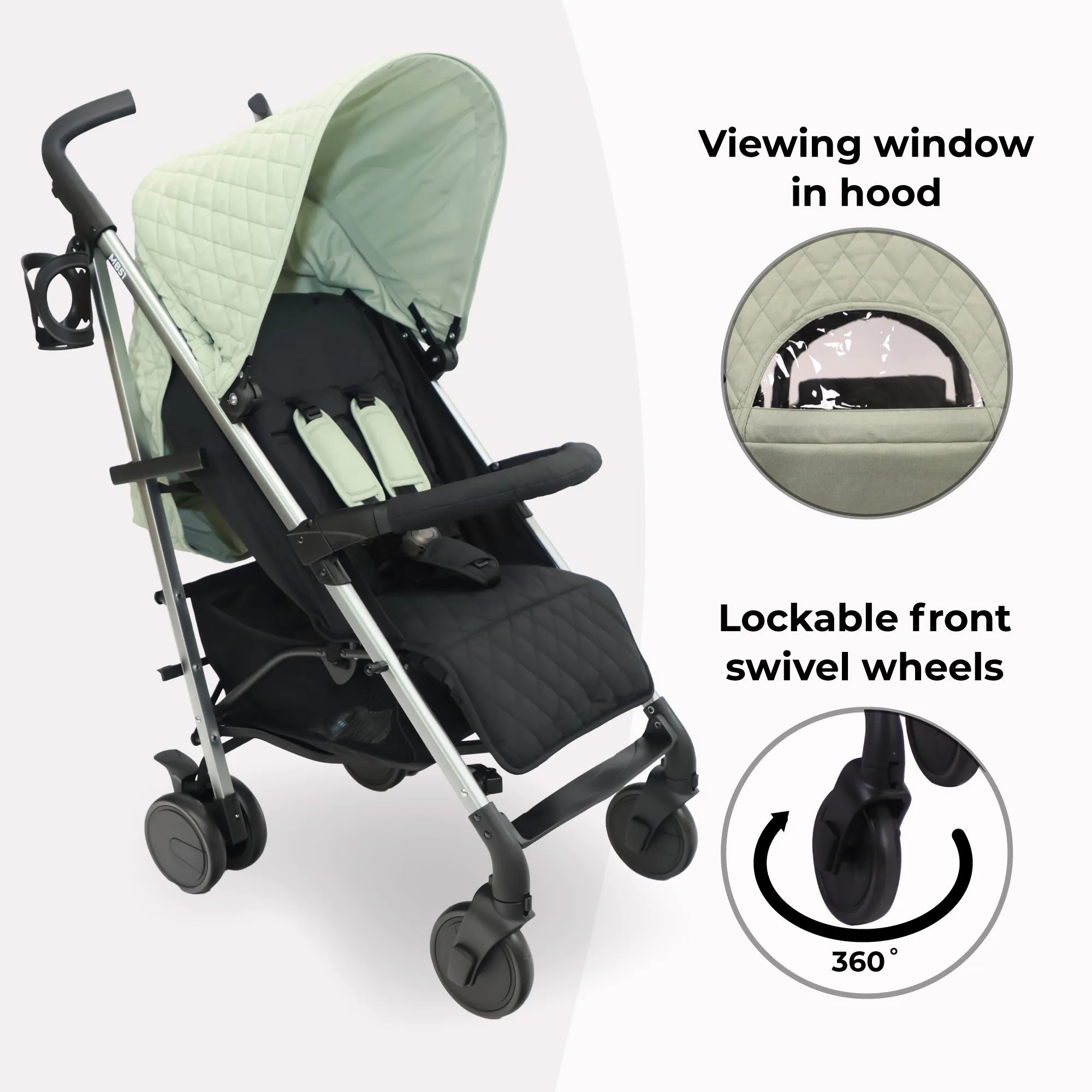 MB51 Plus Stroller - Sage Green