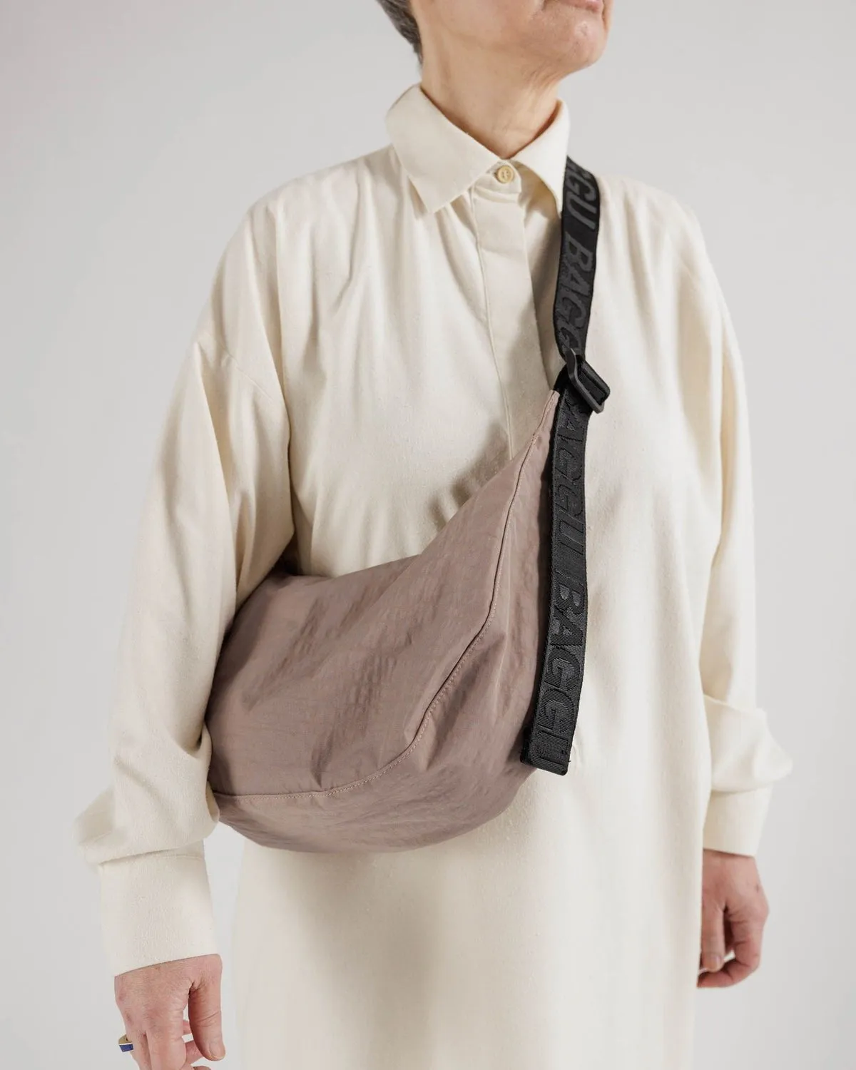Medium Nylon Crescent Bag