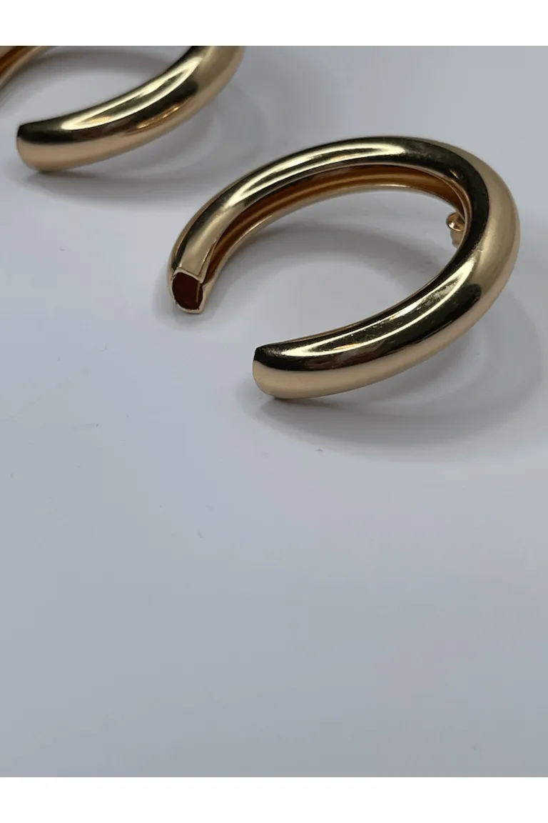 Medium Open Hoop Earrings