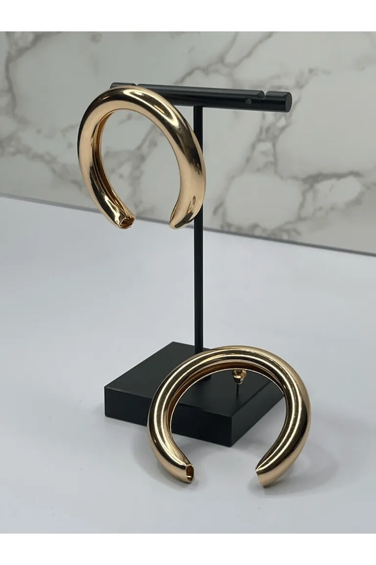 Medium Open Hoop Earrings