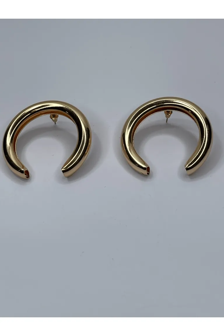 Medium Open Hoop Earrings