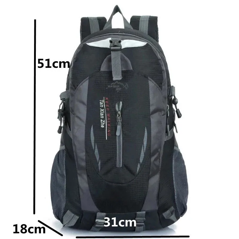 Men's Hiking Outdoor Nylon Backpack Travel Climbing Rucksack Sports Bag Camping Backpack School Bag Pack For Male Female Women