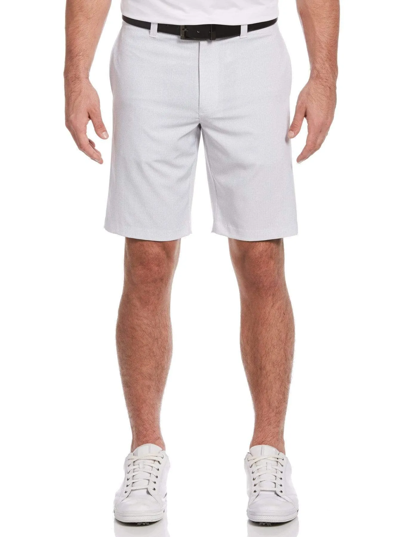 Mens Textured Grid Printed Short