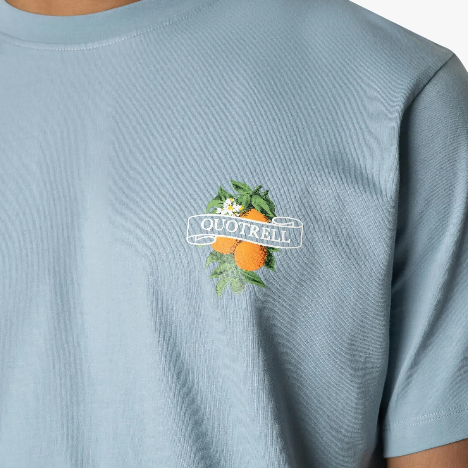 MINEOLA TEE | MUTED BLUE/WHITE