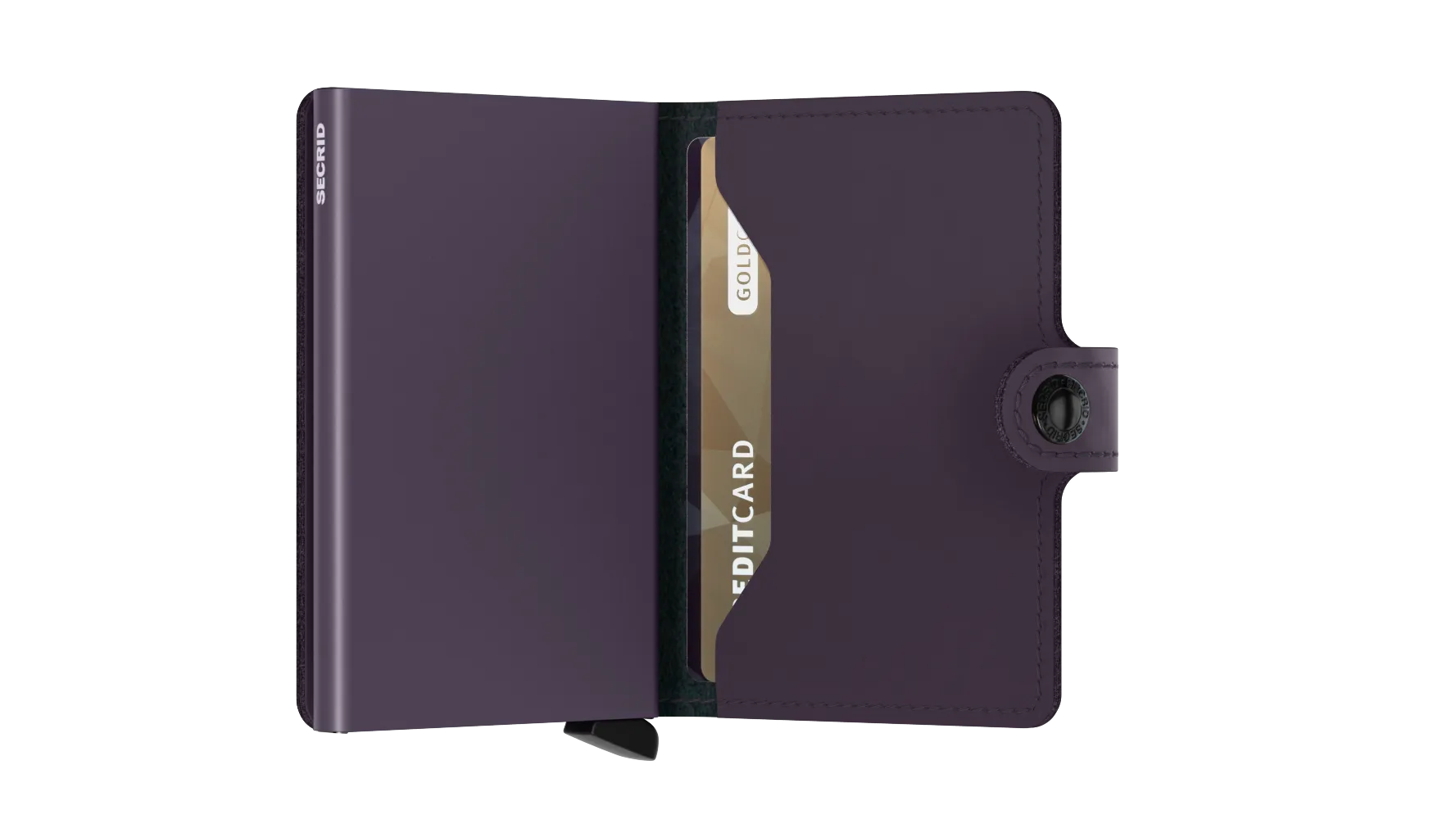 Miniwallet Matte Dark Purple RFID Secure