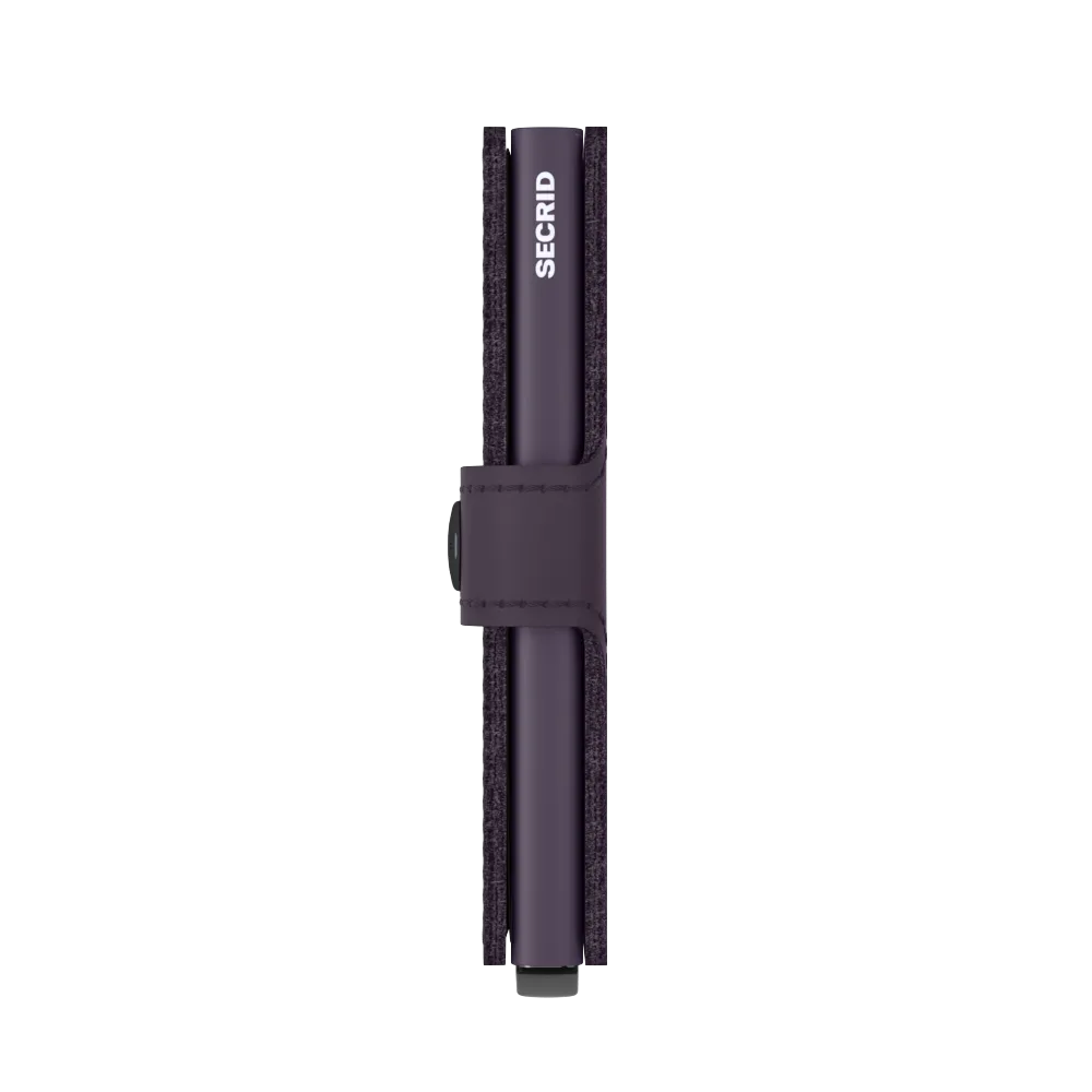 Miniwallet Matte Dark Purple RFID Secure
