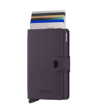 Miniwallet Matte Dark Purple RFID Secure