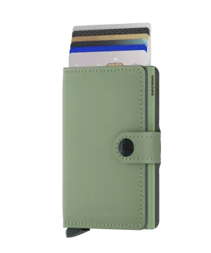 Miniwallet Vegan Yard Pistachio/Pistachio RFID Secure