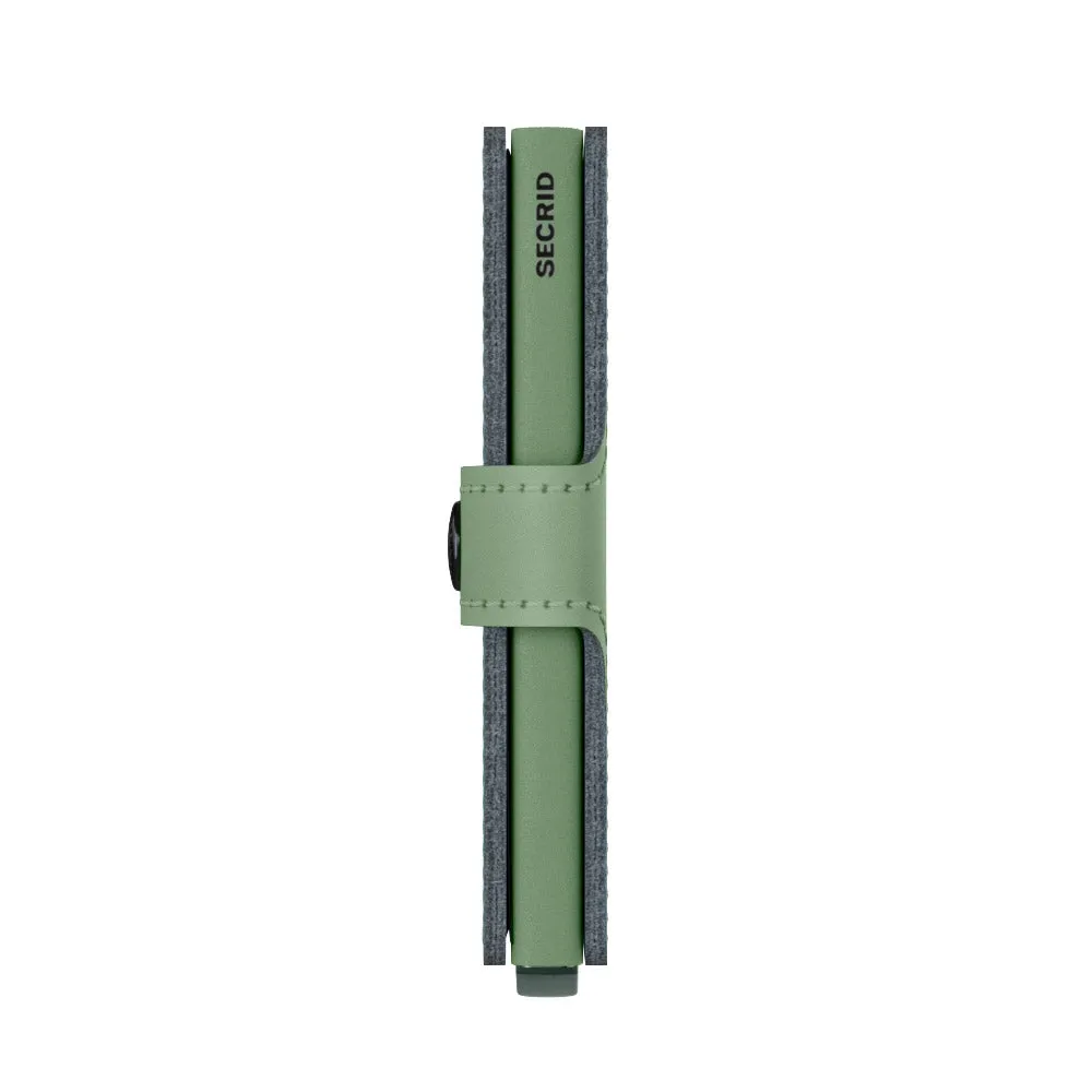 Miniwallet Vegan Yard Pistachio/Pistachio RFID Secure