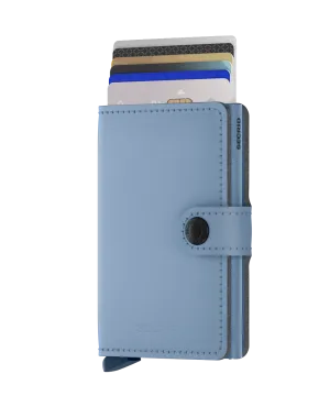 Miniwallet Vegan Yard Sky Blue/Blue RFID Secure