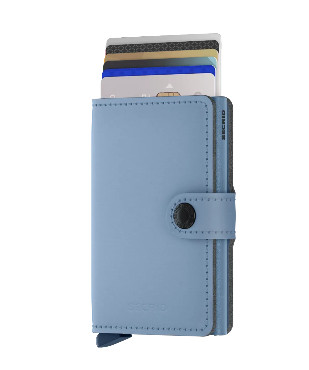 Miniwallet Vegan Yard Sky Blue/Blue RFID Secure