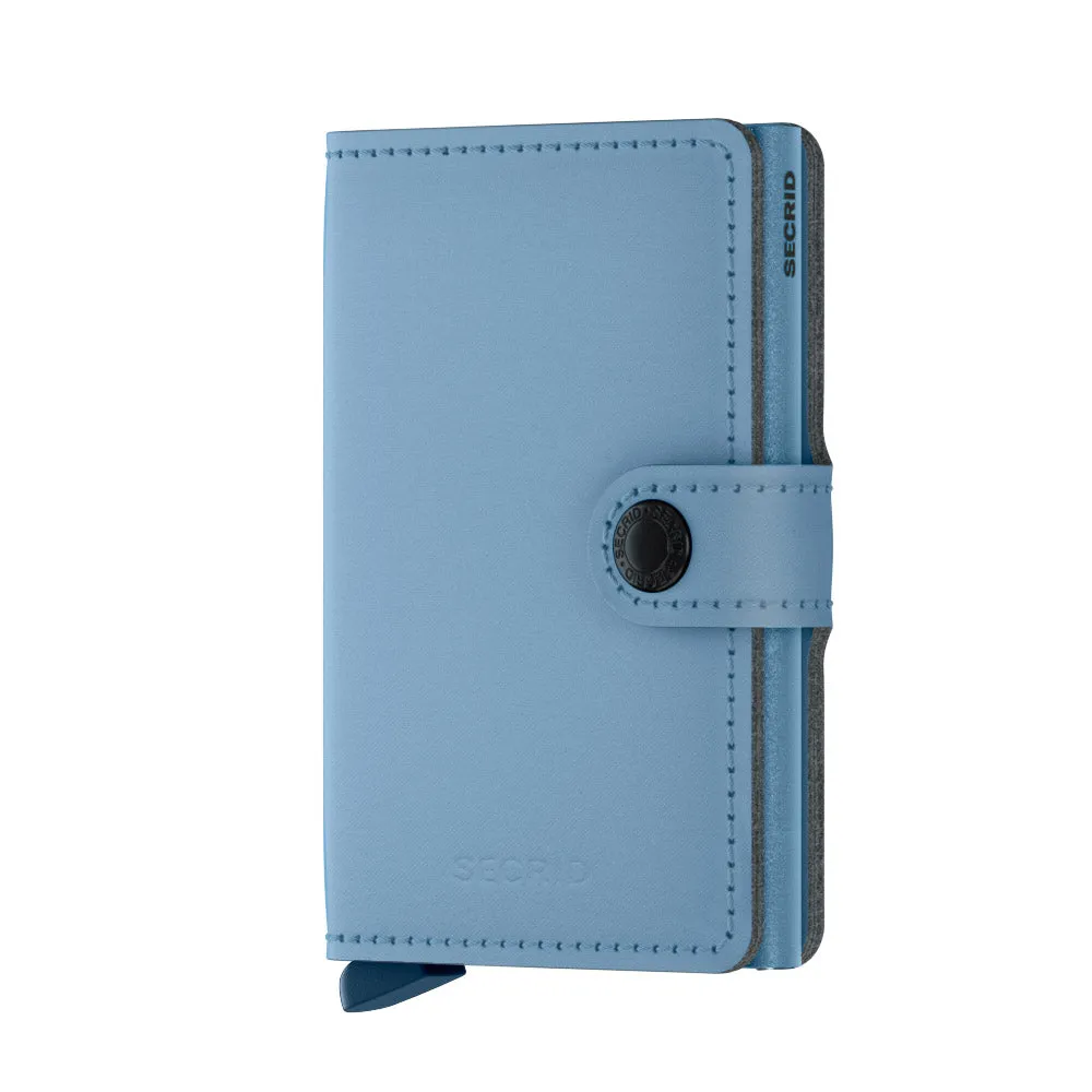 Miniwallet Vegan Yard Sky Blue/Blue RFID Secure
