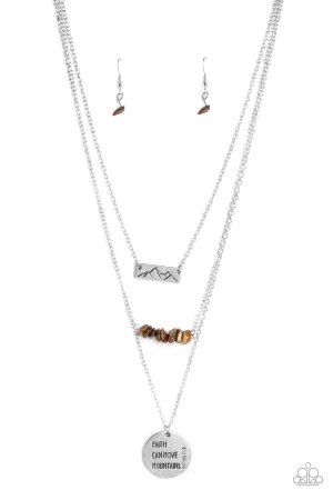 Miracle Mountains - Brown Necklace