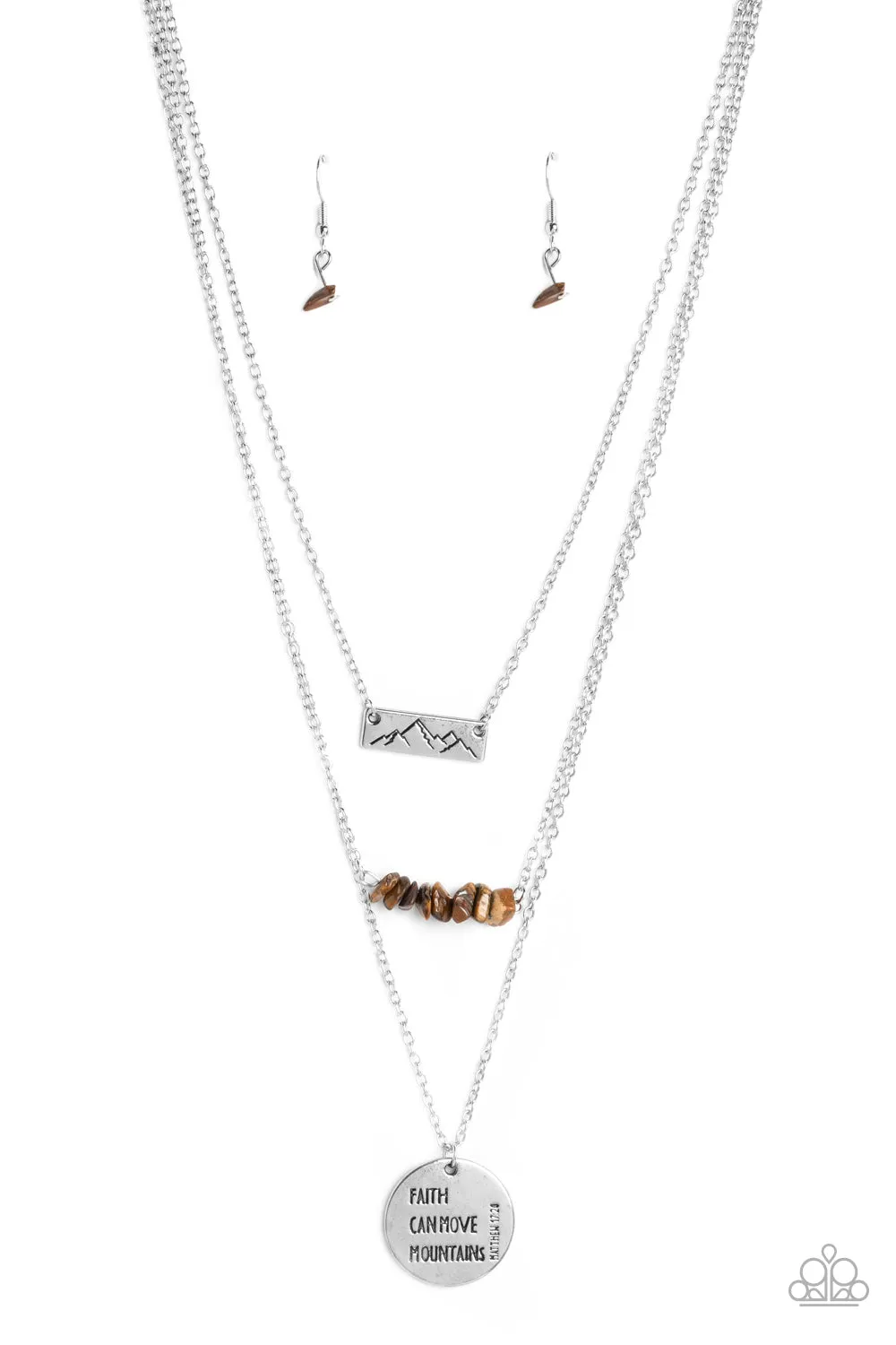 Miracle Mountains - Brown Necklace