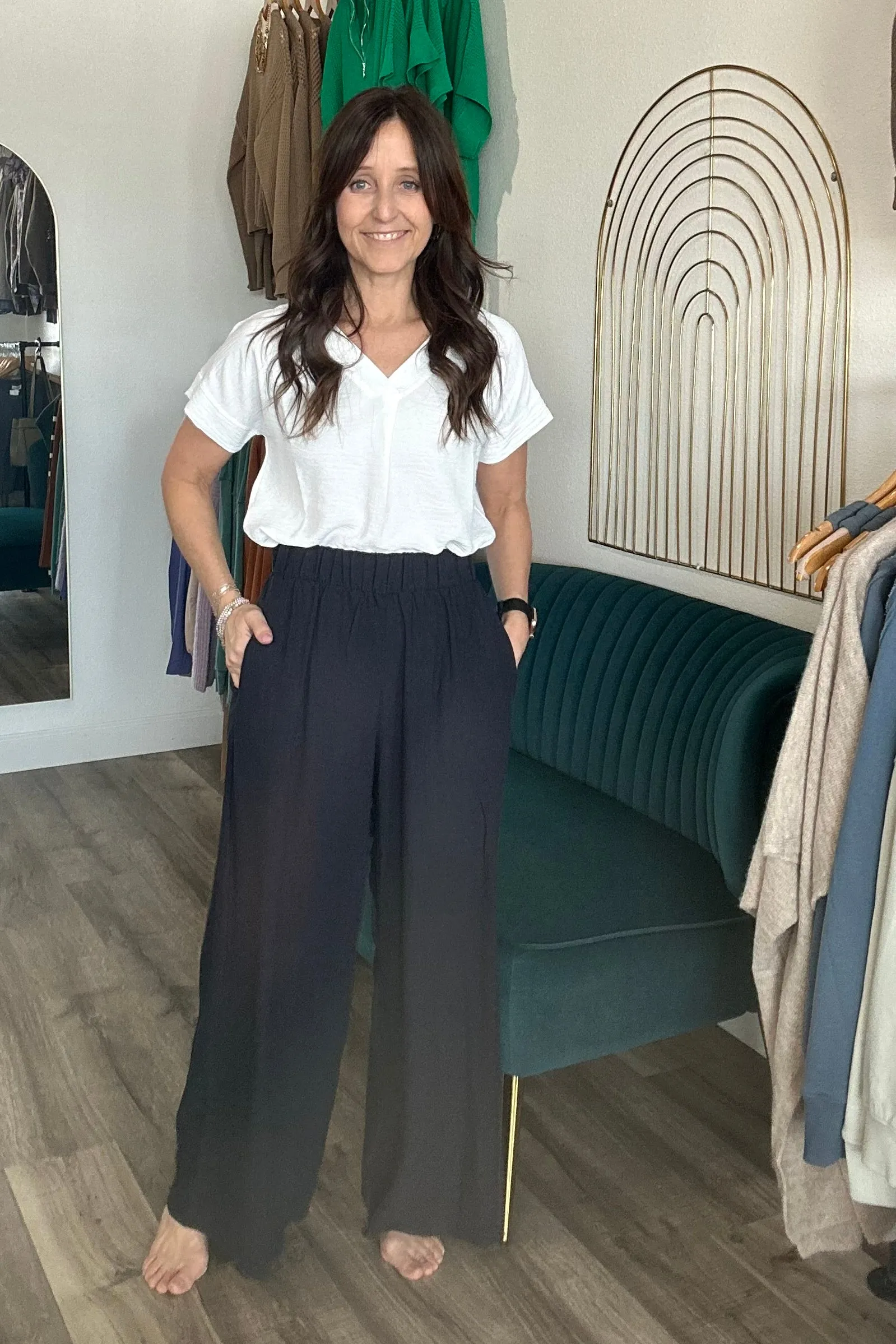 Miranda Textured White Top