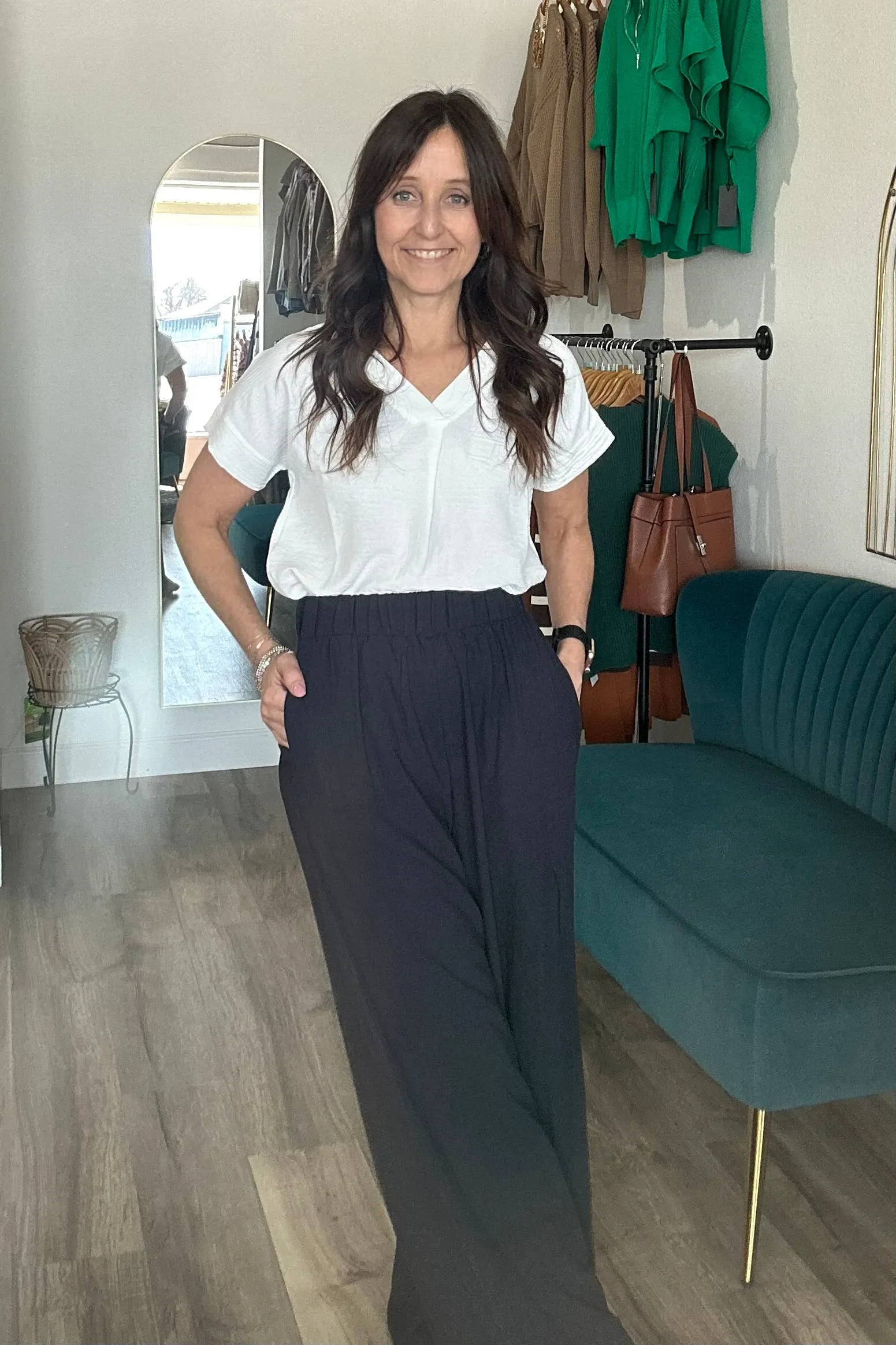Miranda Textured White Top