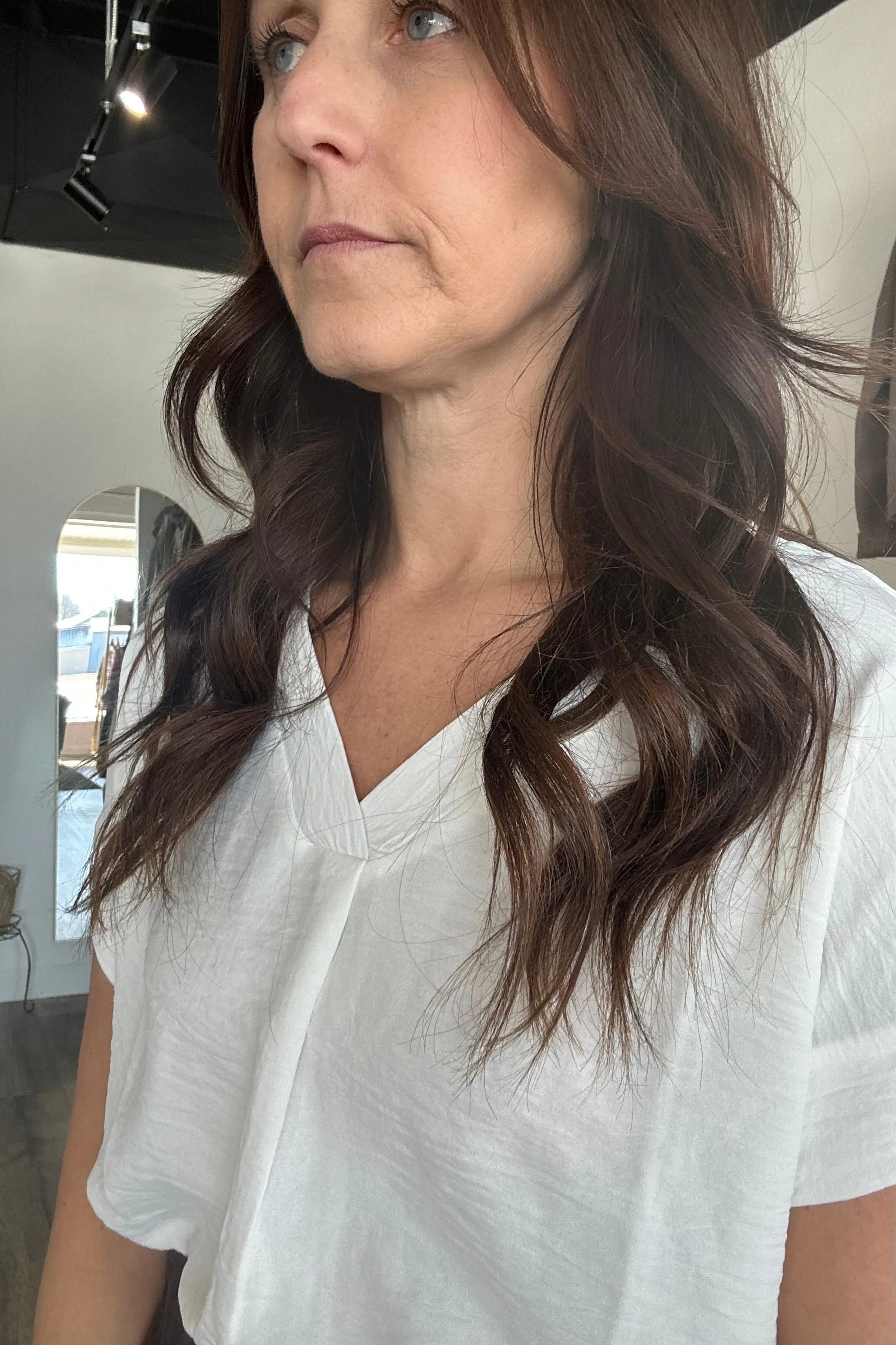 Miranda Textured White Top